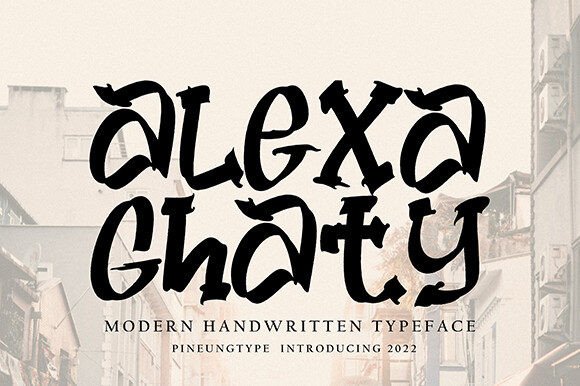 Alexa Ghaty: The Script Handwritten Font for Modern Brands