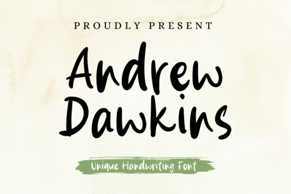 Andrew Dawkins Font: A Handwritten Typeface for Branding