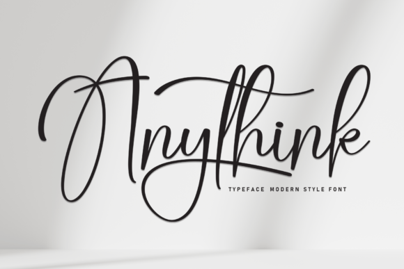 Anythink Font: A Sweet Handwritten Typeface for Brands