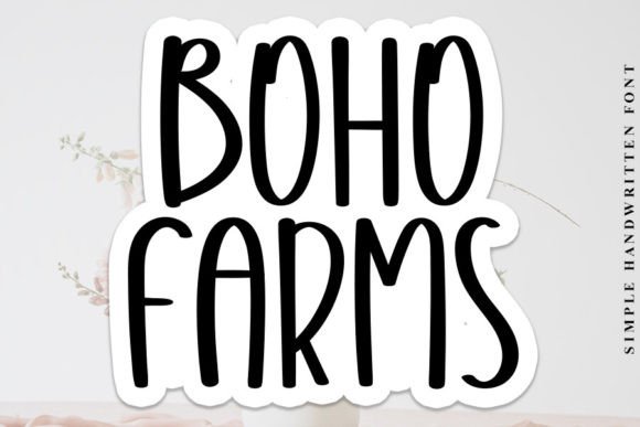 Boho Farms: A Stylish Script Font for Editorial Design