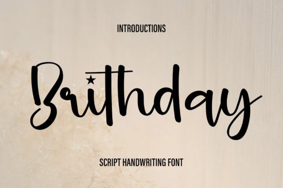 Brithday Font: Elevate Your Handmade Brand with Elegant Script