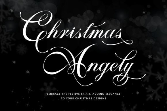 Christmas Angely: A Formal Calligraphy Typeface for Elegant Web Design