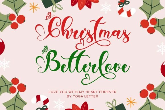 Christmas Betterlove: The Perfect Handwritten Font for Branding