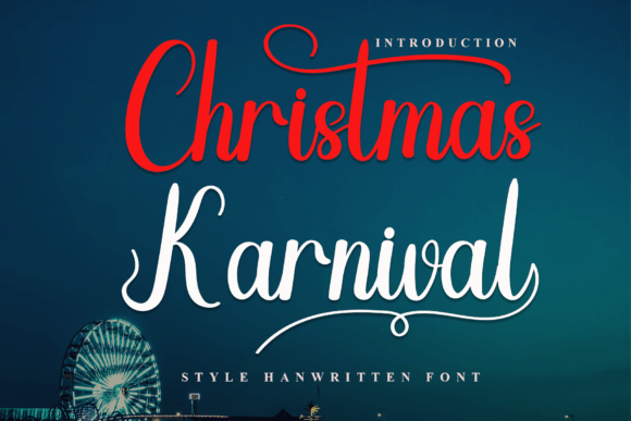 Christmas Karnival: A Script Handwritten Font for Web Design