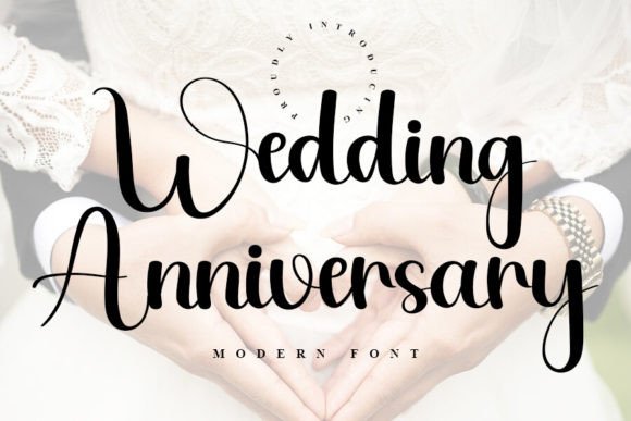 Elevate Your Brand with the Wedding Anniversary Typeface