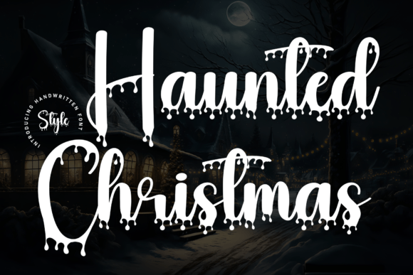 Haunted Christmas Font for Spooky Web Headers