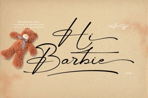Hi Barbie: A Modern Script Font for Crafters