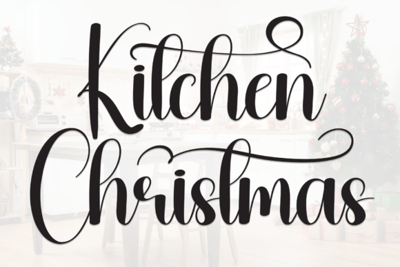 Kitchen Christmas: A Festive Script Handwritten Font for Makers