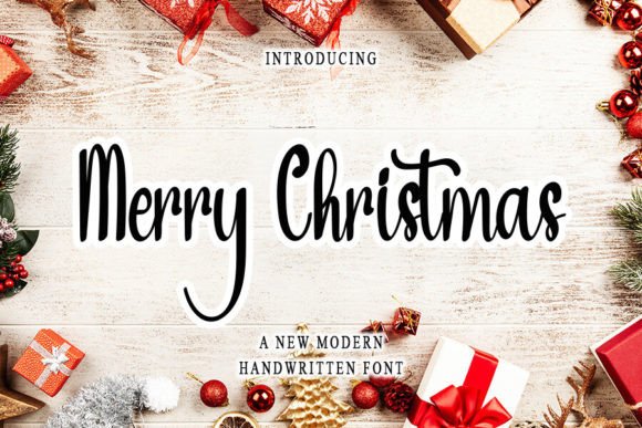 Mery Christmas: A Timeless Script for Elegant Design