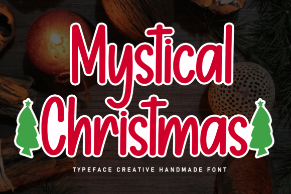 Mystical Christmas Font for Handmade Holiday Crafts