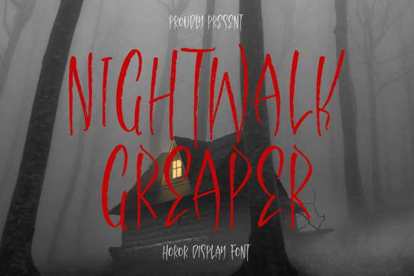 Nightwalk Greaper: A Spooky Script Handwritten Font for Halloween