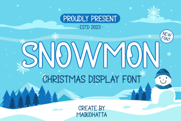 Snowmon: The Christmas Script Font for Editorial Magic