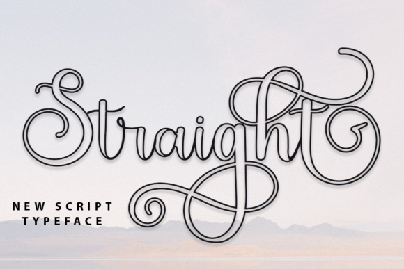 Straight Outline: A Premium Font for Modern Branding