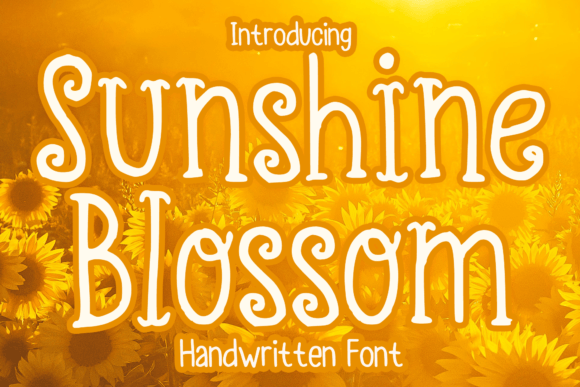 Sunshine Blossom Font: A Vintage Script for Small Business Branding
