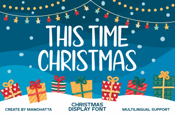 This Time Christmas Font for Handmade Holiday Products