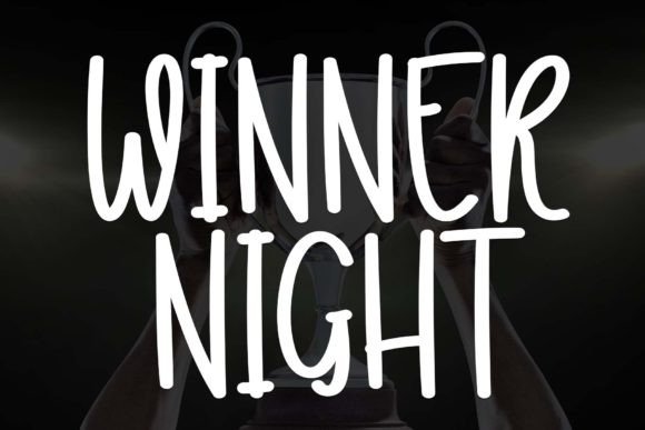 Winner Night Font Review for Social Campaigns